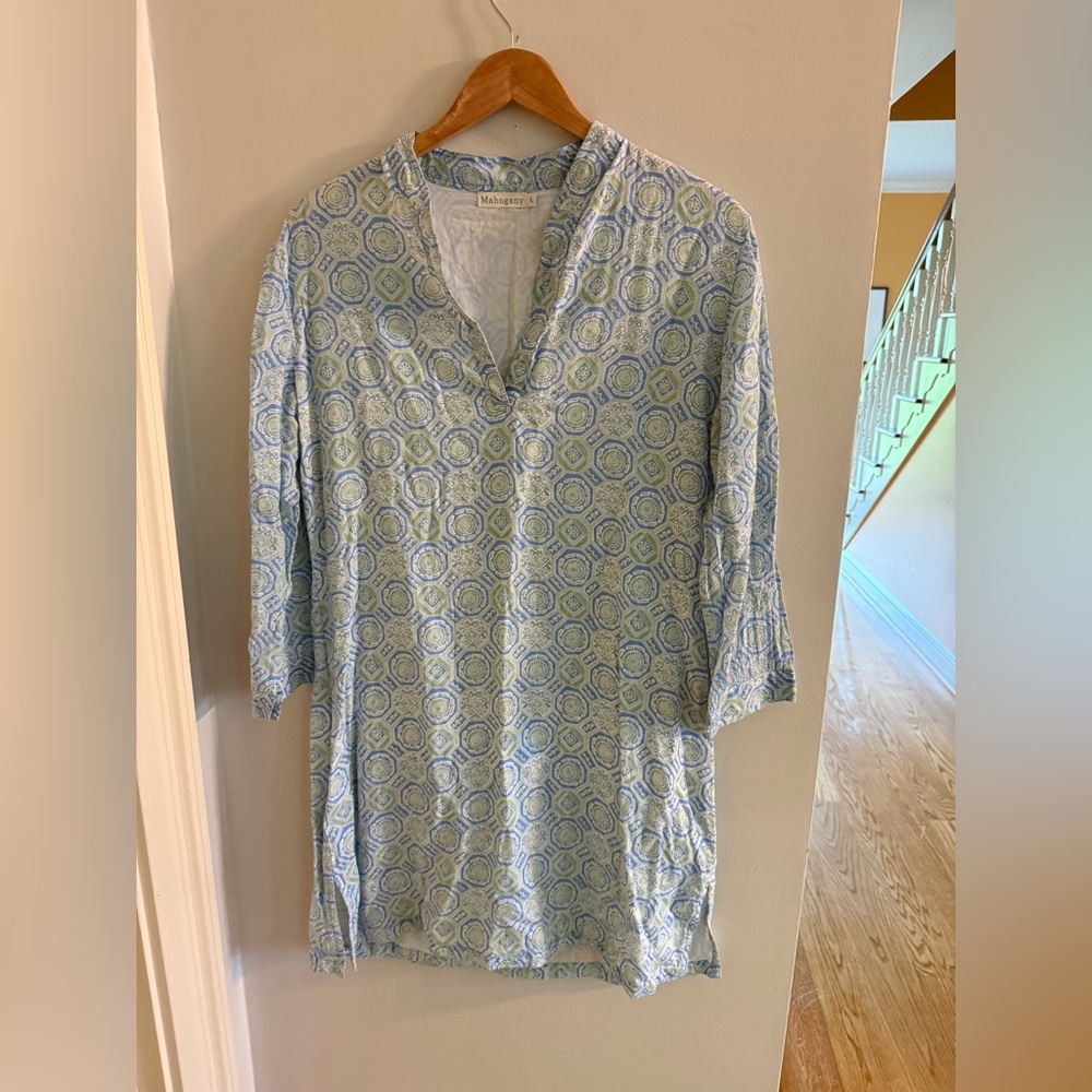 Mahogany Tunic Coverup Lined size L